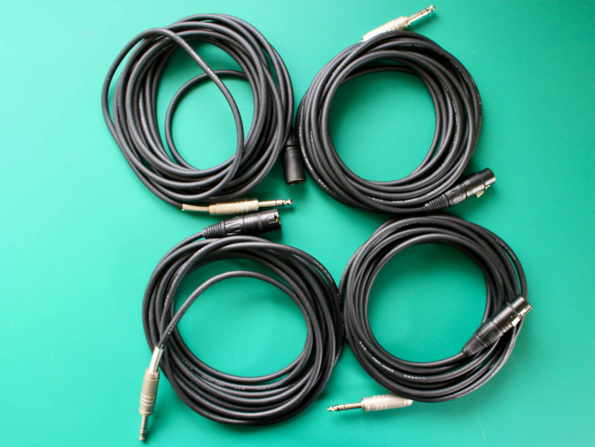 2本1セット CANARE ケーブル 2.5m XLR(オス)-TSフォンケーブル