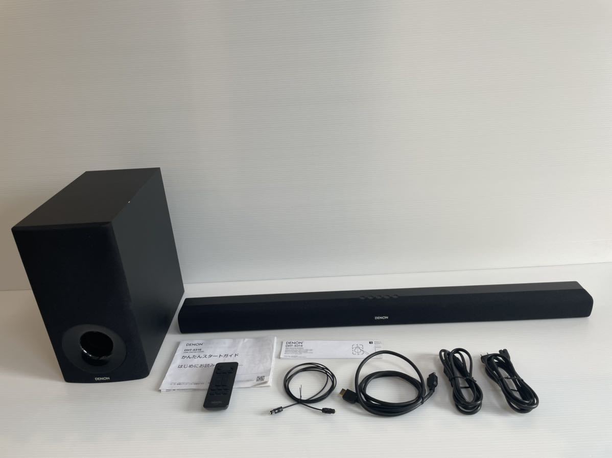 DENON デノン 2.1chホームシアターサウンドバーシステム DHT-S316