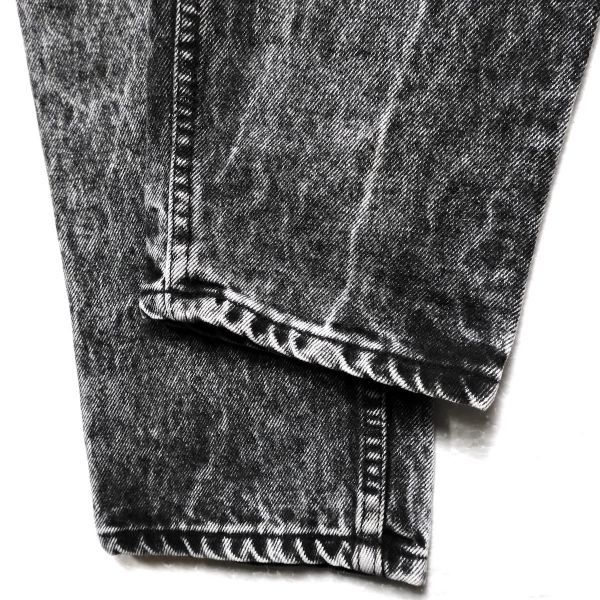 90's USA製 リーバイス Levi's 550 ケミカルウォッシュ ブラックデニム