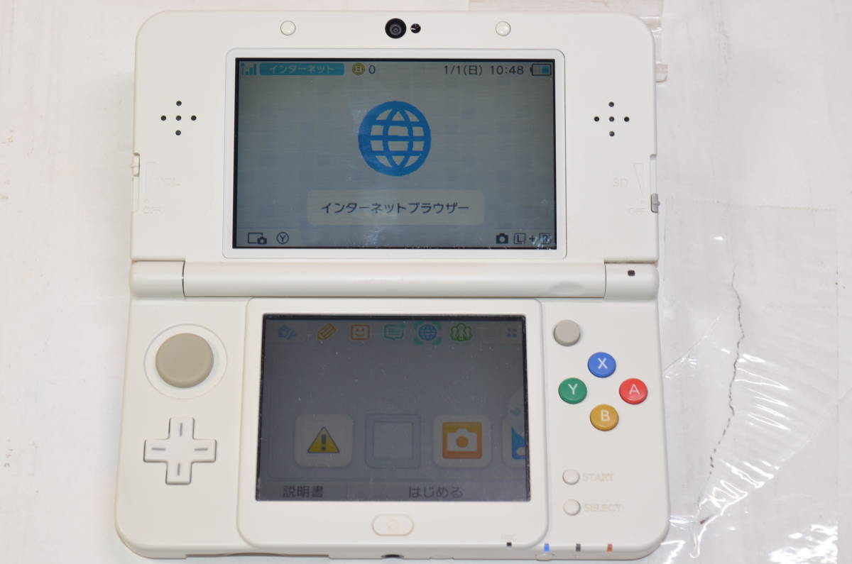 ☆希少 動作良好☆new 3ds 本体 どうぶつの森 きせかえプレートパック  