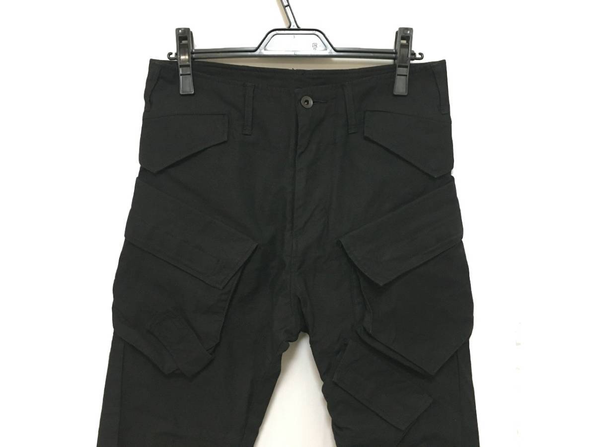 JULIUS 18AW ユリウス サルエルストレッチガスマスクカーゴパンツ 裾