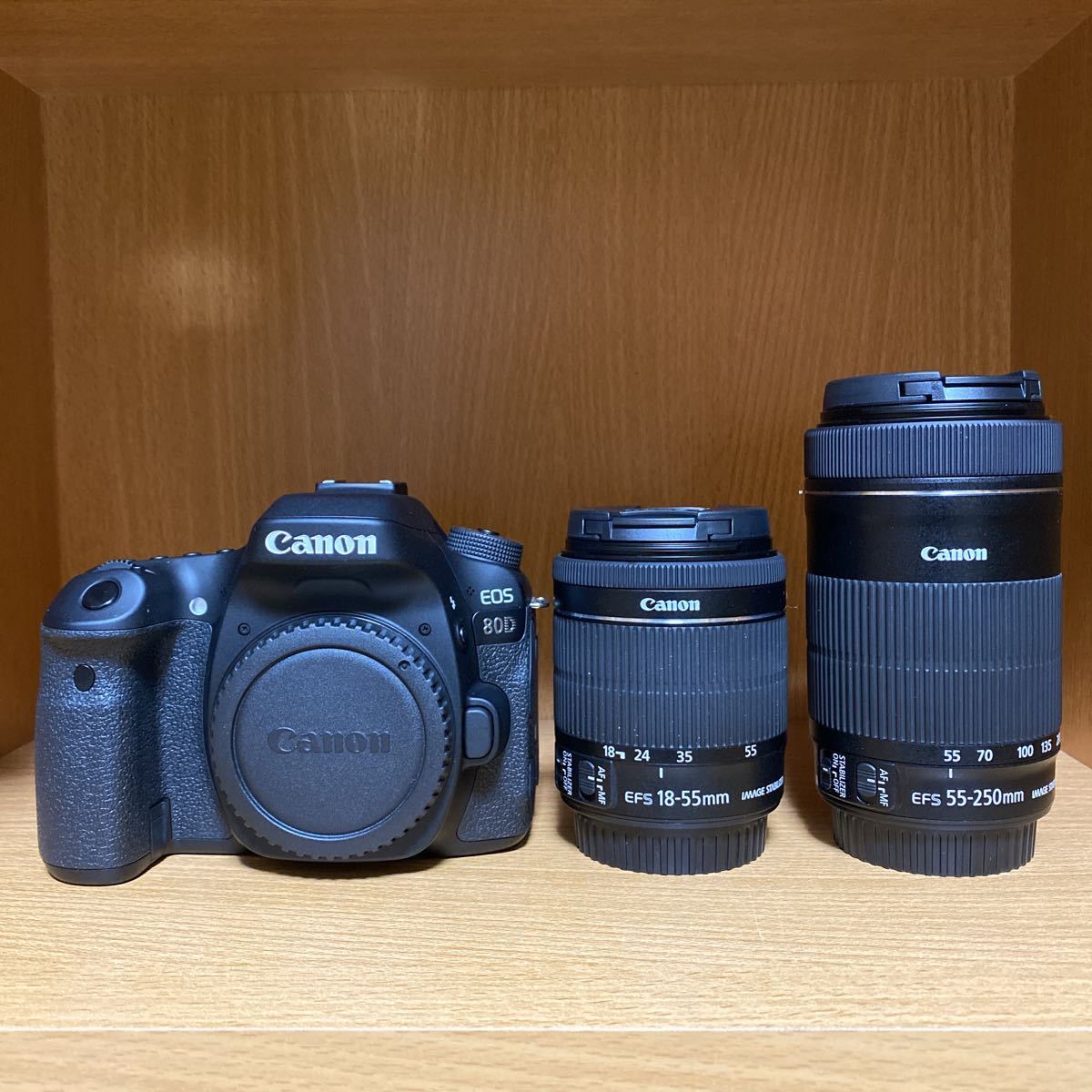 新品級 】キャノン Canon EF-S 18-55 IS+55-250mm IS II MACRO 2