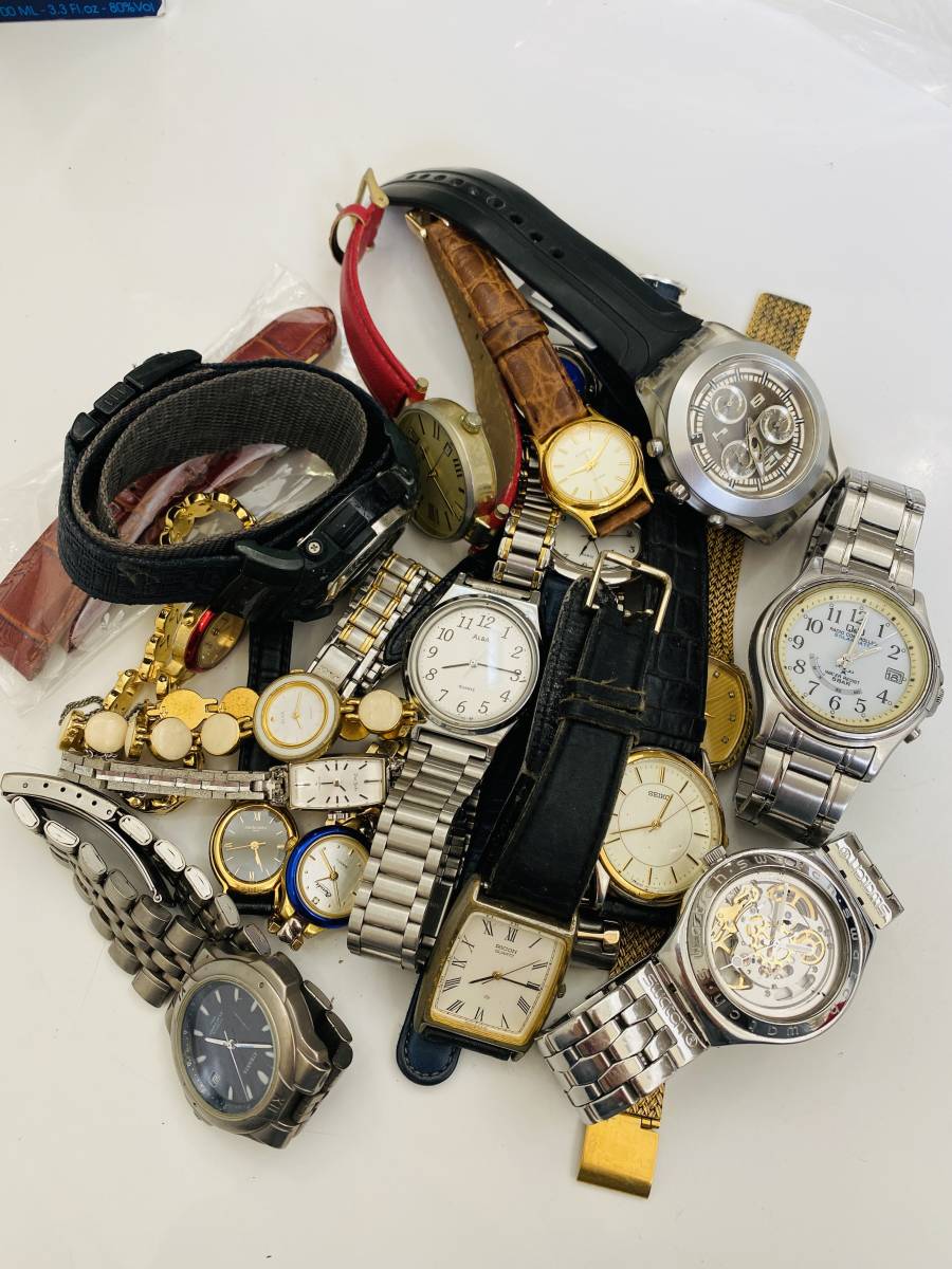 ⑳-156 480円～ 【同梱不可】各種ブランド 中古品 腕時計 21本まとめ