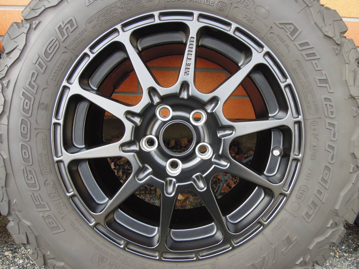 METHOD RACE MR501 15インチ PCD100 & BFグッドリッチ 215/75R15 4本 