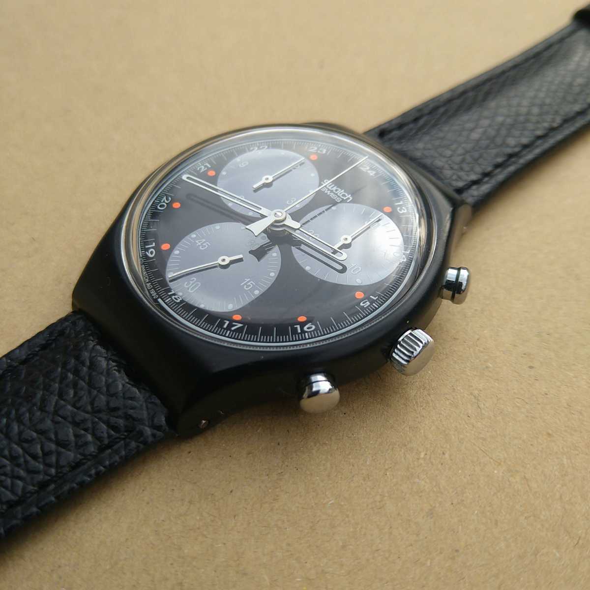 swatch CHRONO□スウォッチ クロノ 稼働中 WALL STREET SCB106 1991年 
