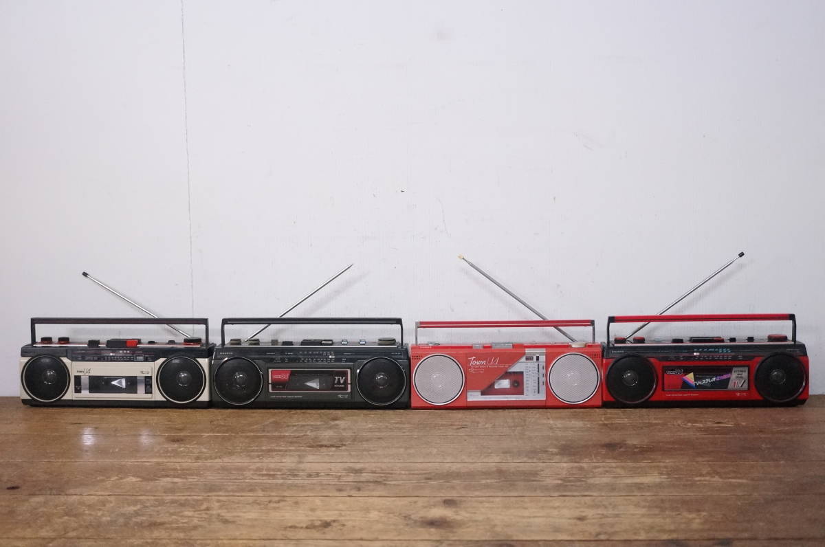 SANYO サンヨー ラジカセ 4点 まとめて MR-U4TII⁄U4T⁄U4TA⁄U4-S9