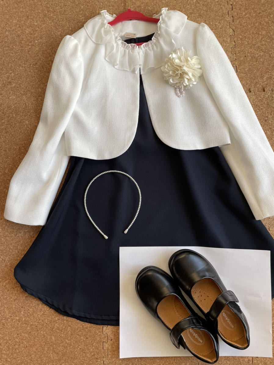 入学式プティマインpetit main フォーマルワンピース シューズ