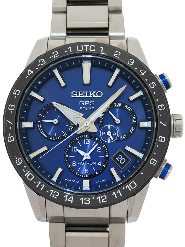 低価，定番】 美品 【SEIKO】セイコー『アストロン』SBXC015 5X53-0AE0 