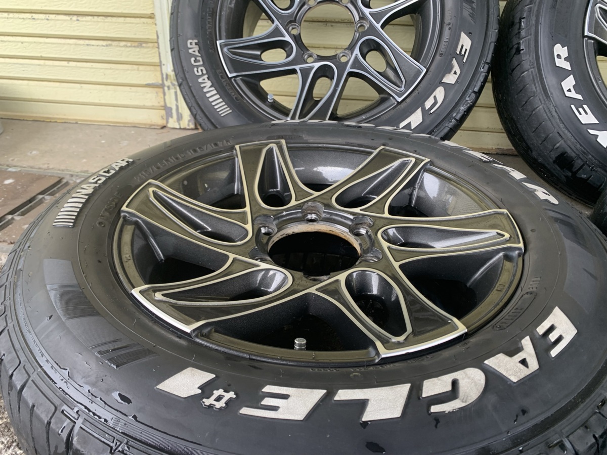 ガリ傷無し　200系　ハイエース用　RAYS　DAYTONA　デイトナ　CX　16×7.0J　+38　6H-139.7　ナスカー　215/65R16　