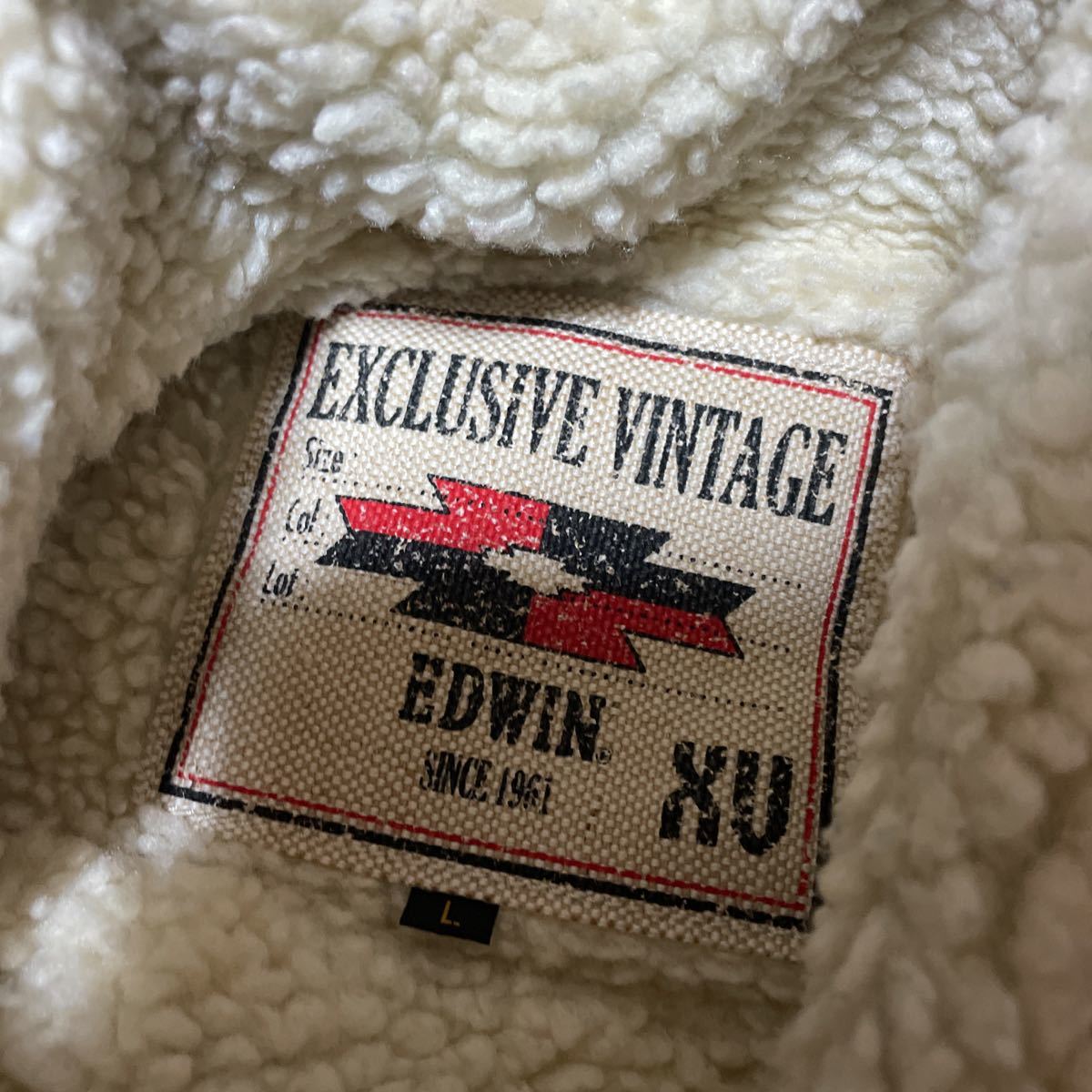 美品/EDWIN/エドウィン/XV/EXCLUSIVE VINTAGE/ボアジャケット