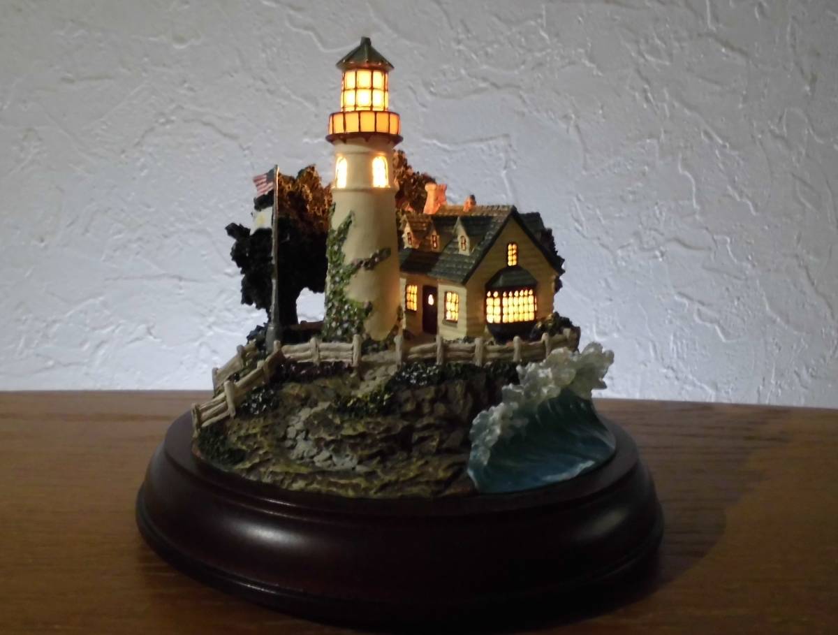 訳あり】☆トーマスキンケード Thomas Kinkade ☆ 灯台 ☆ ミニチュア