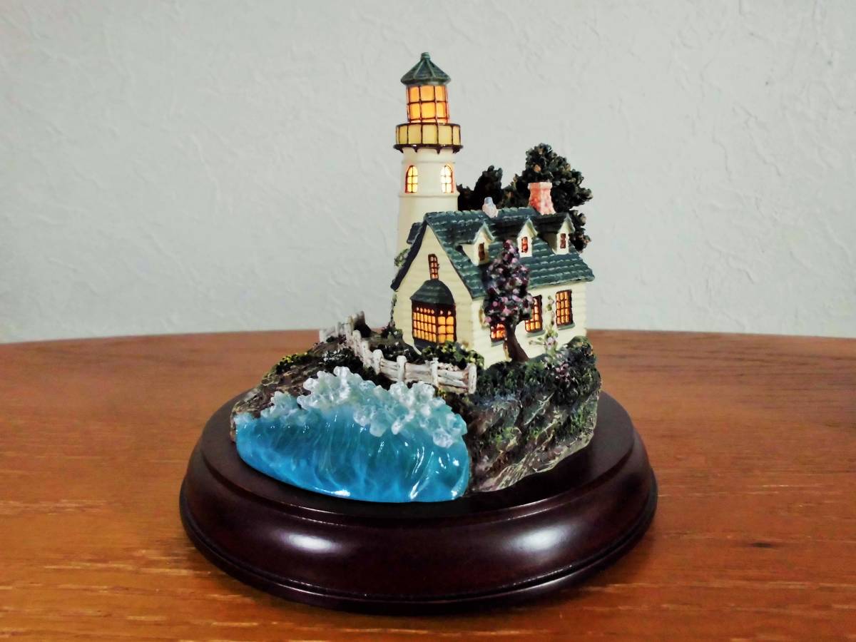 訳あり】☆トーマスキンケード Thomas Kinkade ☆ 灯台 ☆ ミニチュア