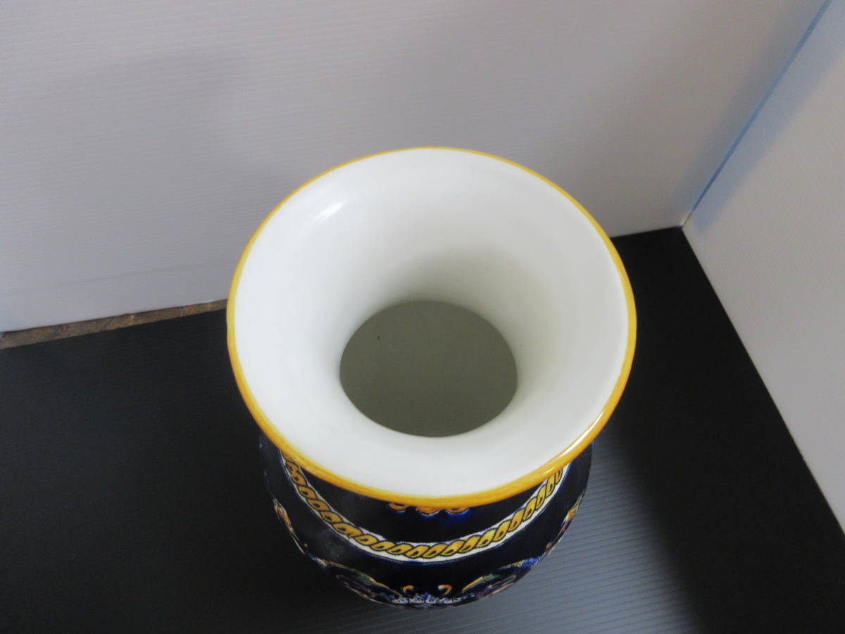 GIEN ジアン 花瓶 ルネッサンス フランス 洋風 取って付き 花器 