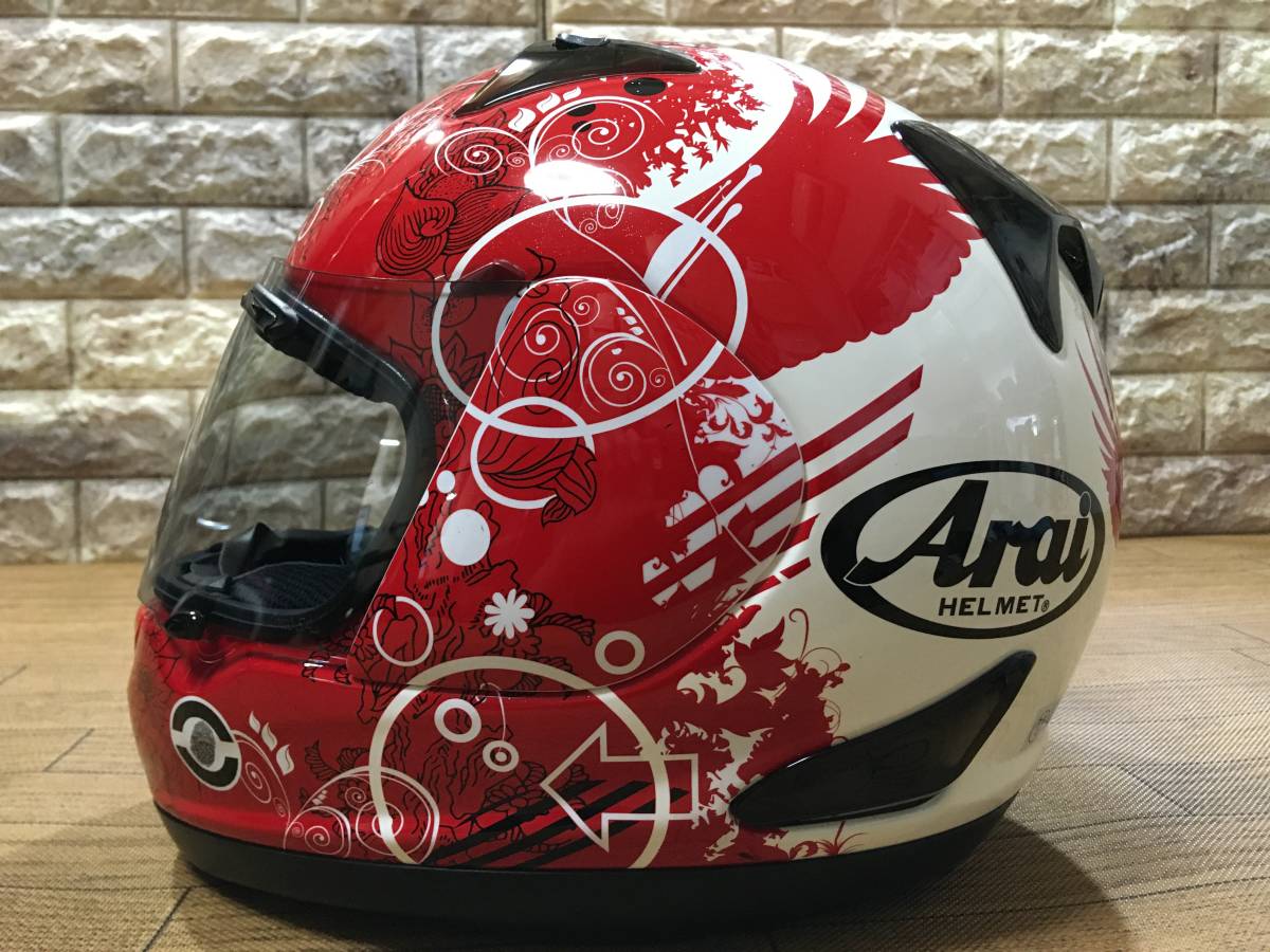 最安値，高品質 ARAI QUANTUM-J FICTION 57-58cm Mサイズ 2012/03製造品 良品(Mサイズ)｜売買されたオークション情報、yahooの商品情報をアーカイブ公開 - オークファン フルフェイス（オンロード用）