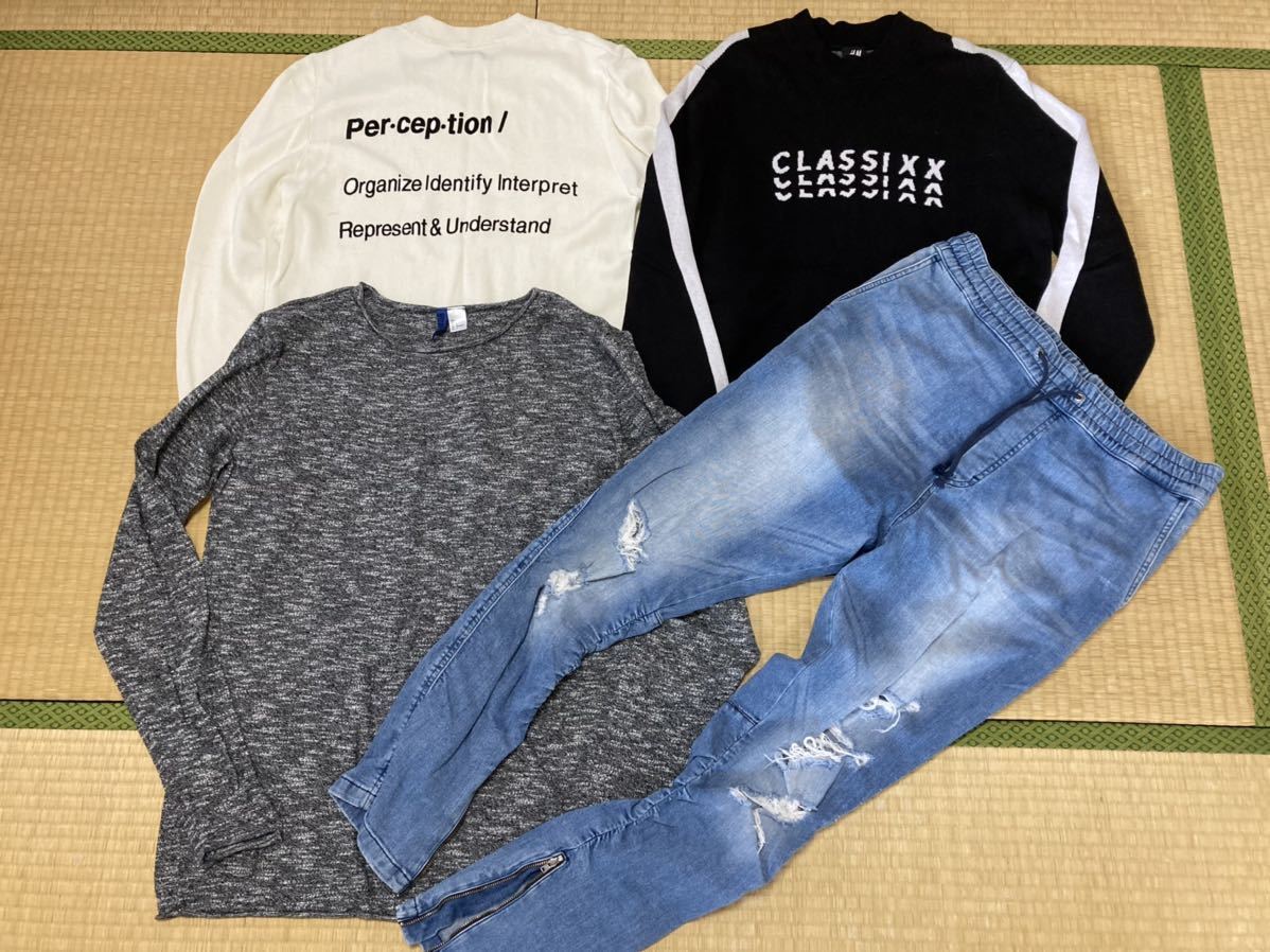 H M メンズ L サイズ 4点 上下セット ニット ジーンズ 34インチ 福袋 セーター 売買されたオークション情報 Yahooの商品情報をアーカイブ公開 オークファン Aucfan Com