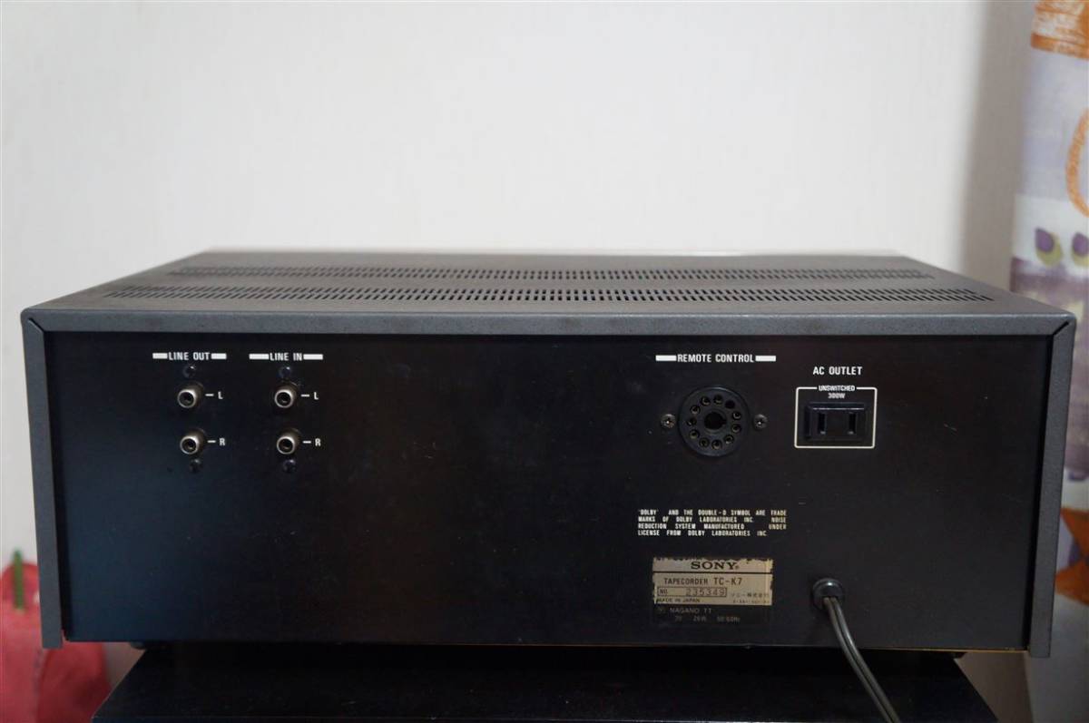 SONY　ソニー　カセットデッキ　ＴＣ－Ｋ７　整備品 Sony ソニー カセットデッキ TC－K7 整備品 【公式通販】