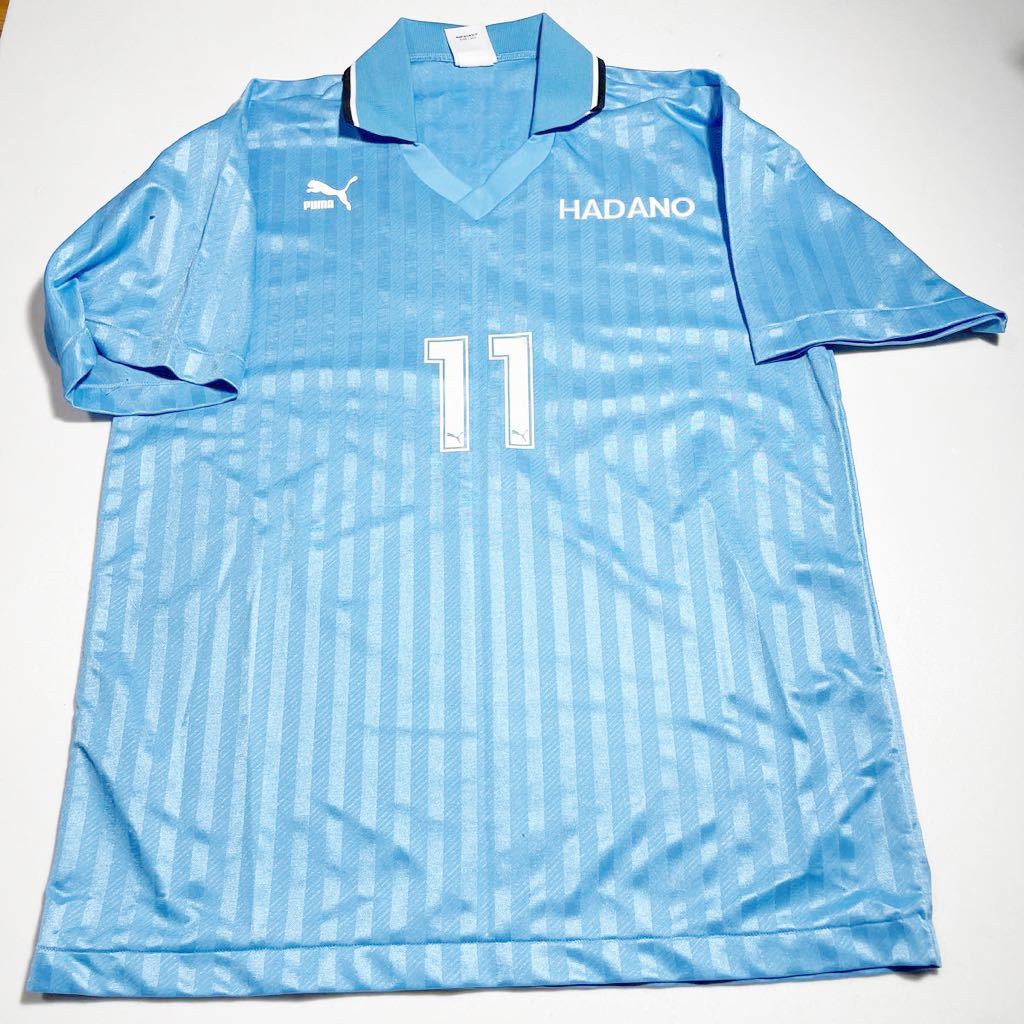 秦野高校 サッカー部 支給 着用 プーマ Puma 定番シャドー 水 ブルー ユニフォーム Oサイズ 実使用 サイン入りウエア 売買されたオークション情報 Yahooの商品情報をアーカイブ公開 オークファン Aucfan Com