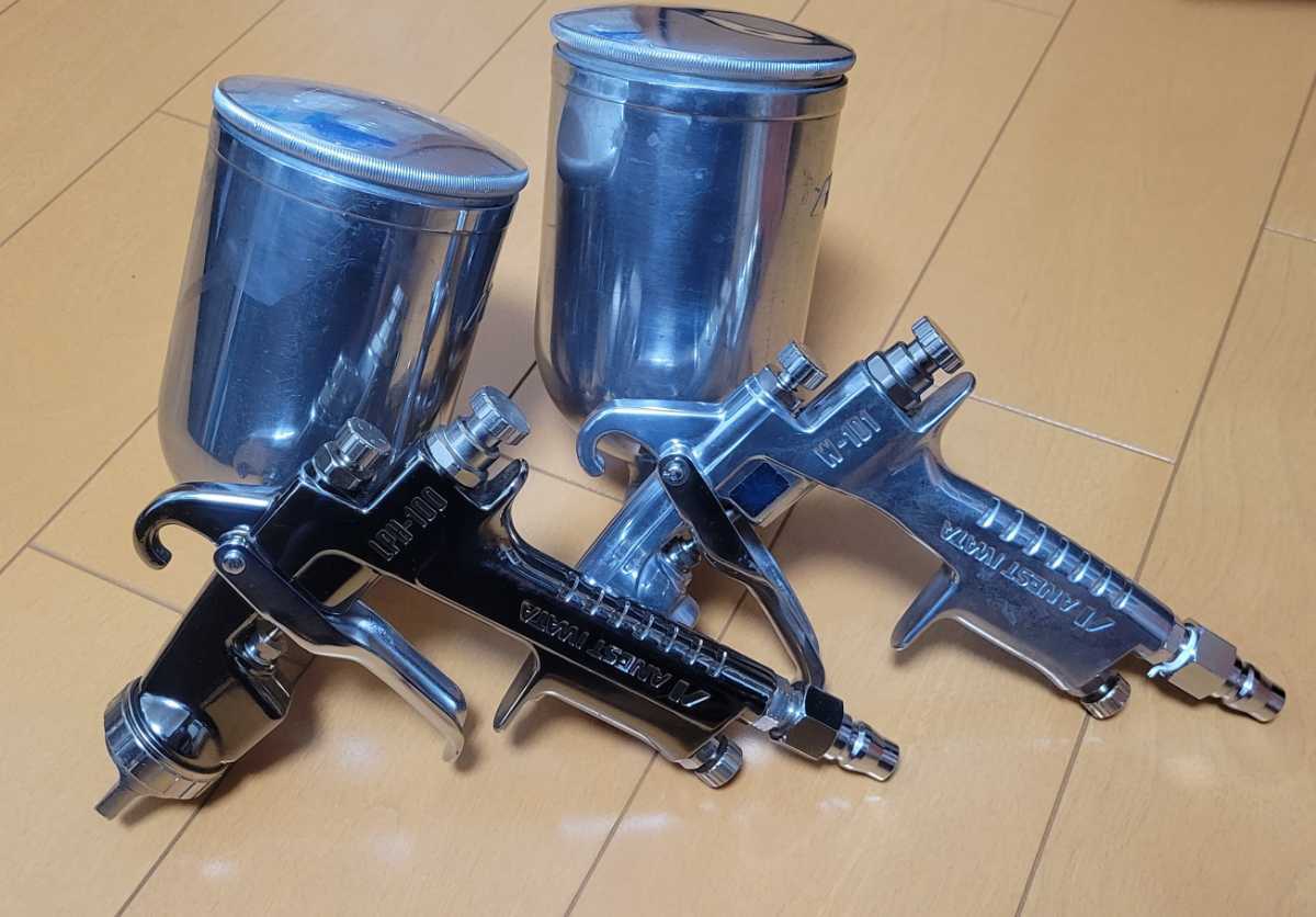 人気定番，安い 岩田 スプレーガン セット売り W-101.LPH-100 カップはオマケ ANEST IWATA(エアーガン)｜売買されたオークション情報、yahooの商品情報をアーカイブ公開 - オークファン エアーガン