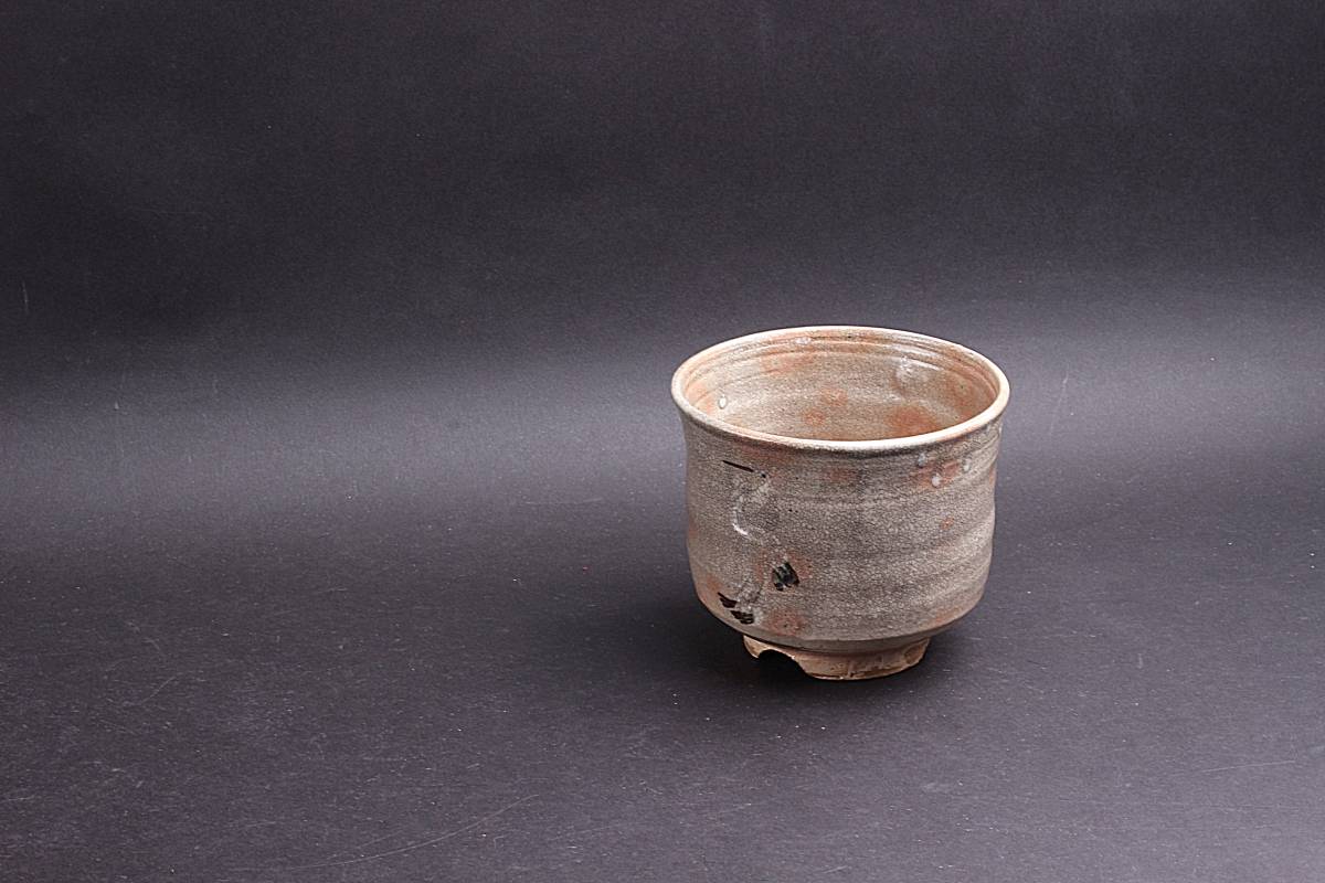 隆庵】時代 御本 立鶴 茶碗 高麗茶碗 時代箱・旧蔵札 古美術・茶道具