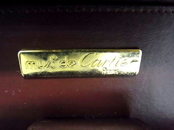 1円 Cartier カルティエ マストライン レザー G金具 ダイヤルロック