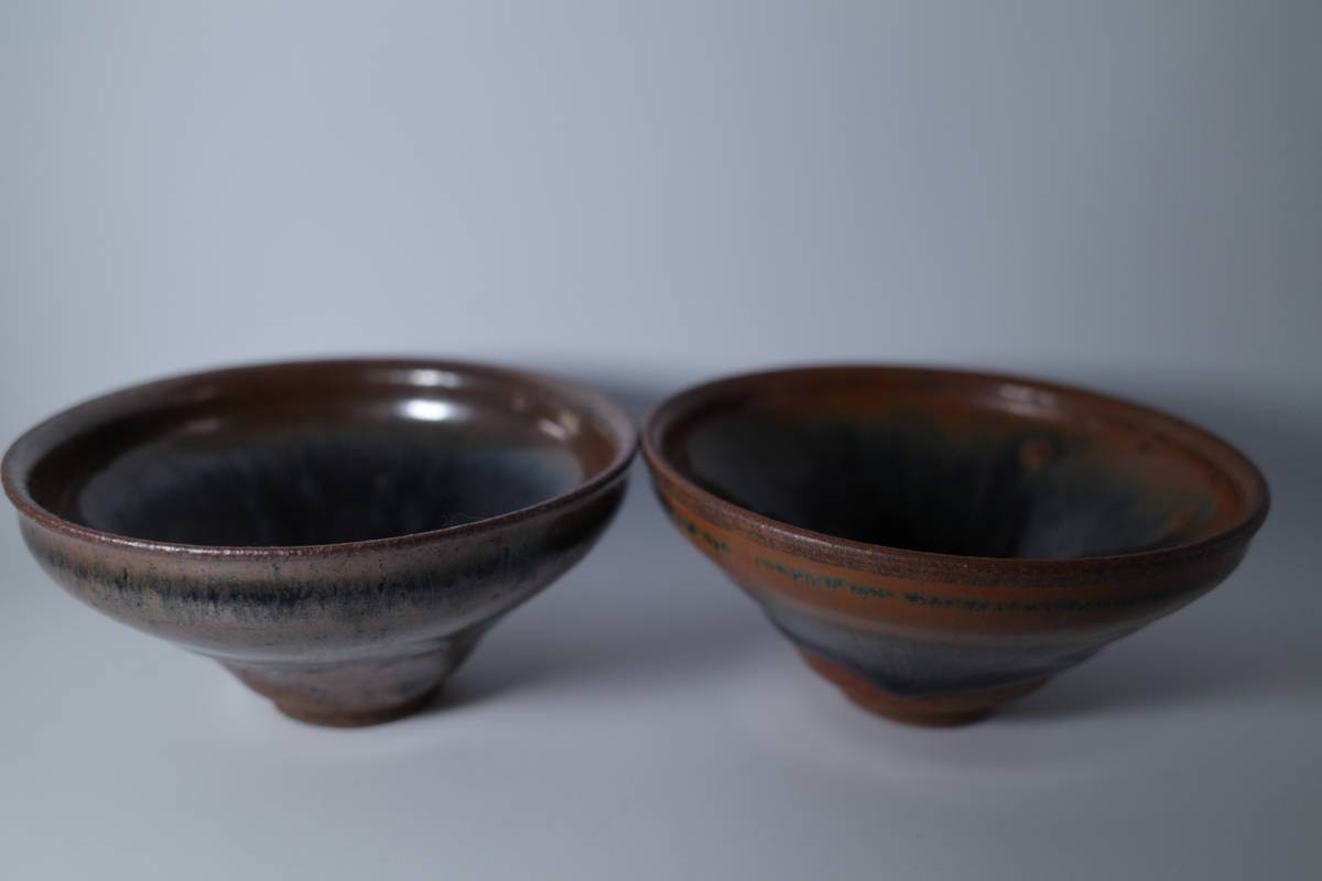 建盞 天目茶碗 兎豪盞 建窯 中国古玩時代物 禾目天目 禾