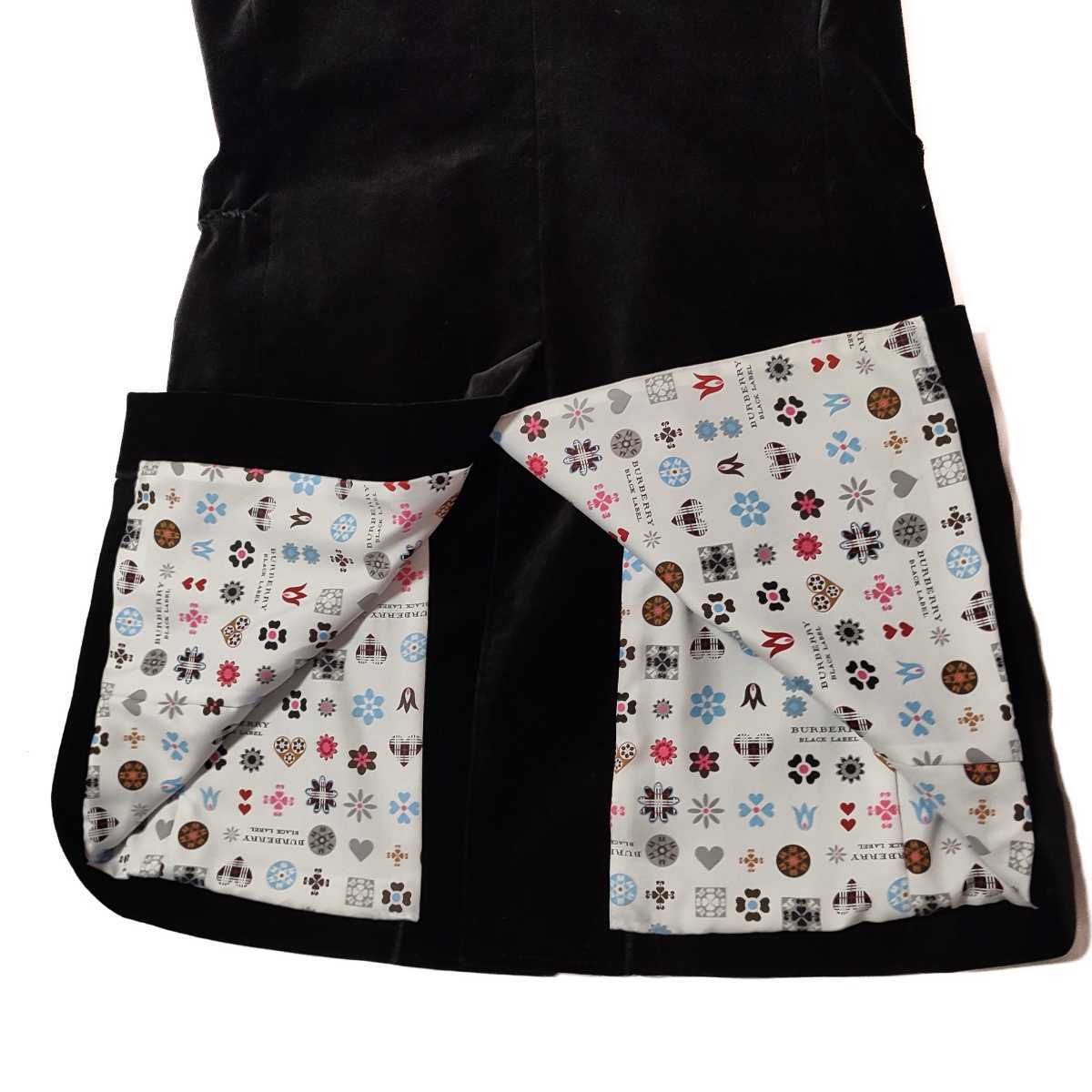 希少L】BURBERRY BLACK LABEL ベロア チェスターコート  