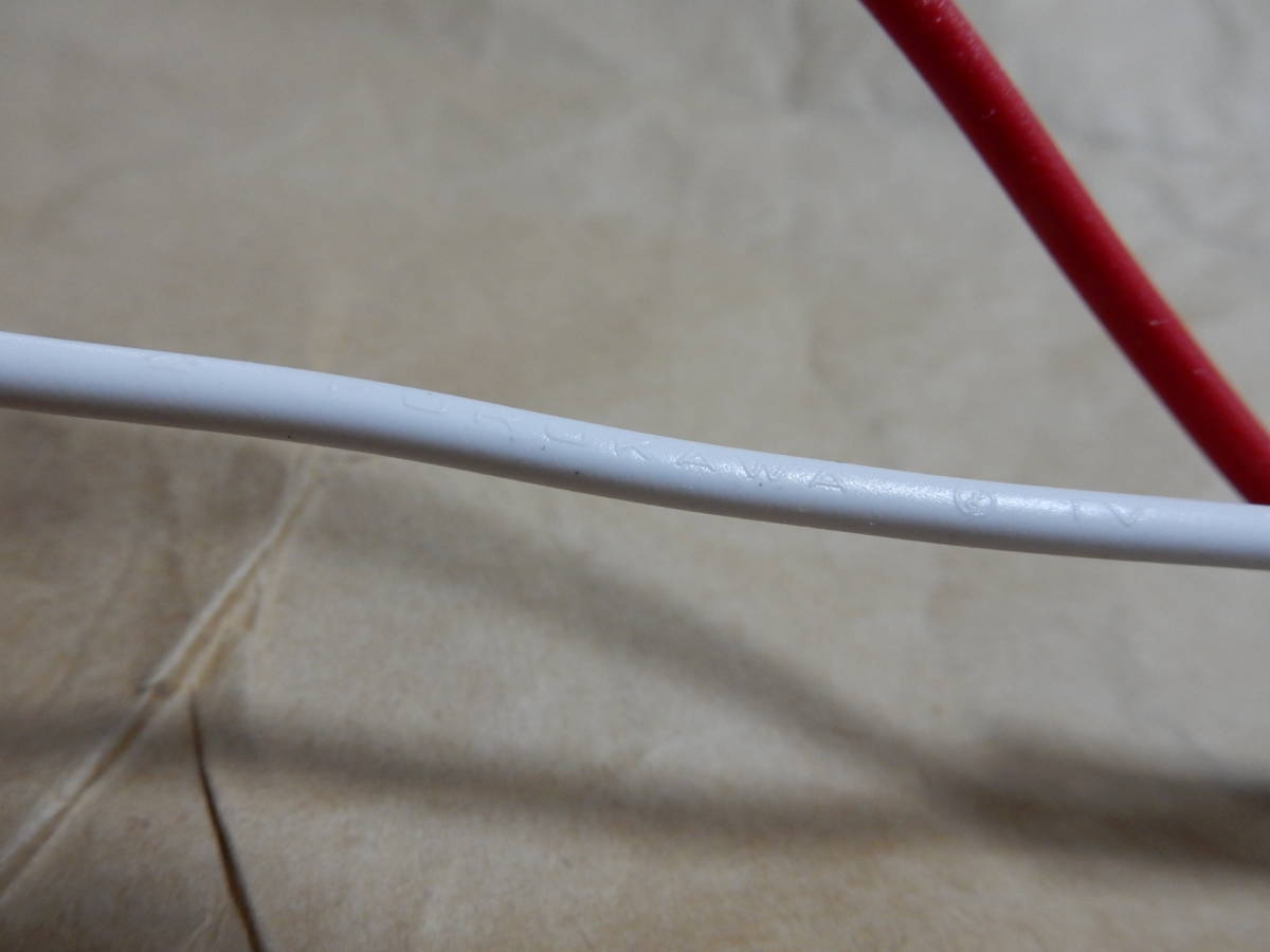 お買い得 自作電源ケーブル、フルカワ単線使用
