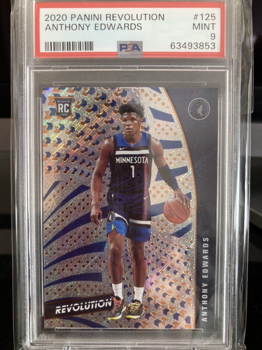 PSA 9】Anthony Edwards 2020-21 Panini Revolution Base #125 RC NBA 
