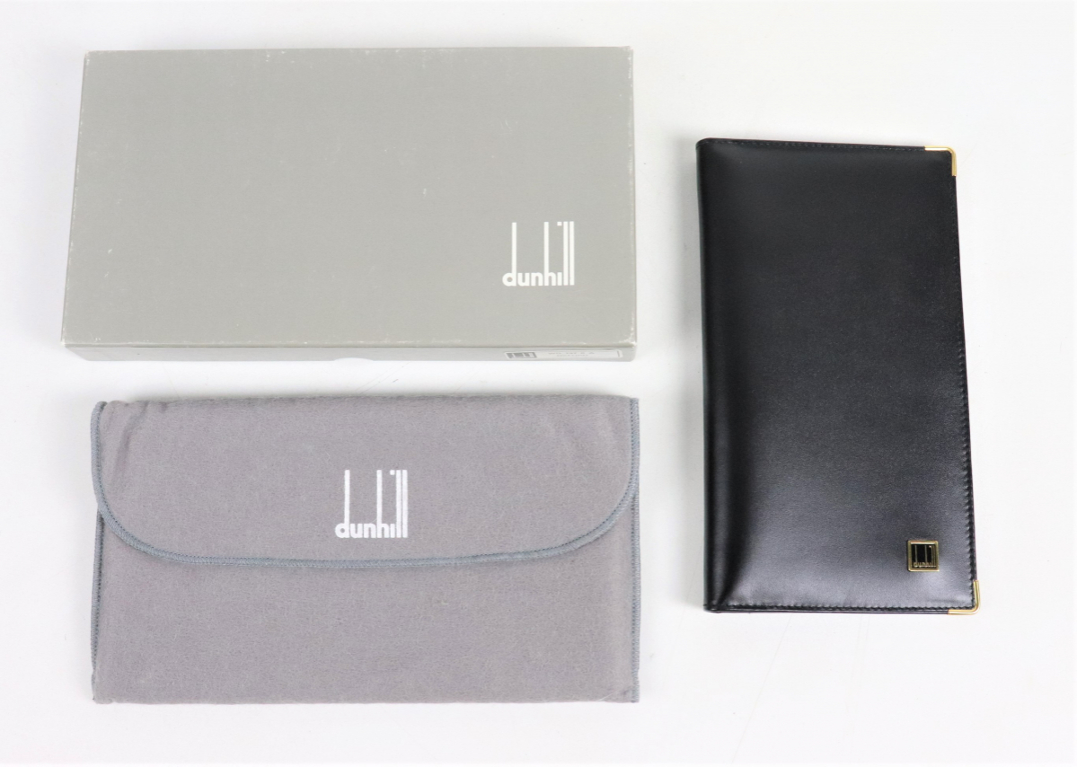 美品】dunhill ダンヒル 二つ折り 長財布 布袋 箱付 オックスフォード 