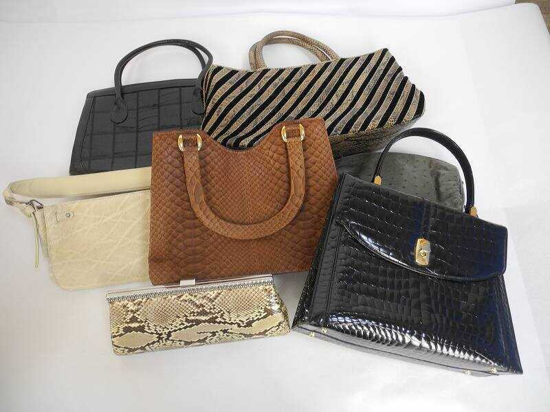 1円 JRA等 オーストリッチ クロコダイル他 トートバッグ他 大量セット AI303