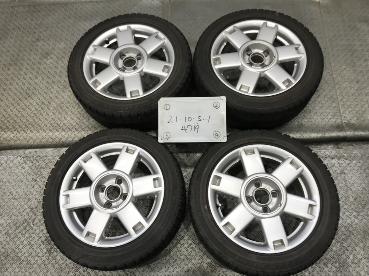 【全国無料，人気】 VW GH-6EAVY 6E ルポ GTI 純正 15インチ アルミ ホイール 4本 6.5J +43 100 4穴 ハブ57.1 タイヤ おまけ程度 195/50R15 82Q(スタッドレスタイヤ)｜売買されたオークション情報、yahooの商品情報をアーカイブ公 4穴