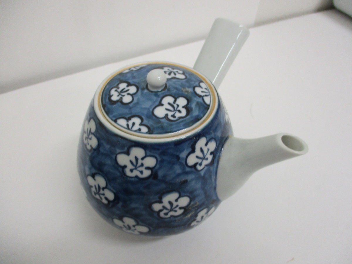 未使用品 有田焼 源右衛門焼 湯呑セット 急須と湯呑茶碗5つ 長期保管