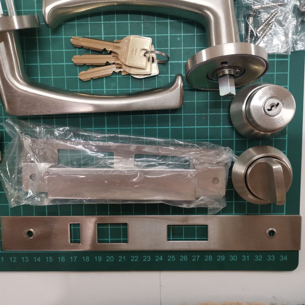 美和ロック MIWA シリンダー 鍵 錠前一式セット LHS LHT 01 A59 VB10 