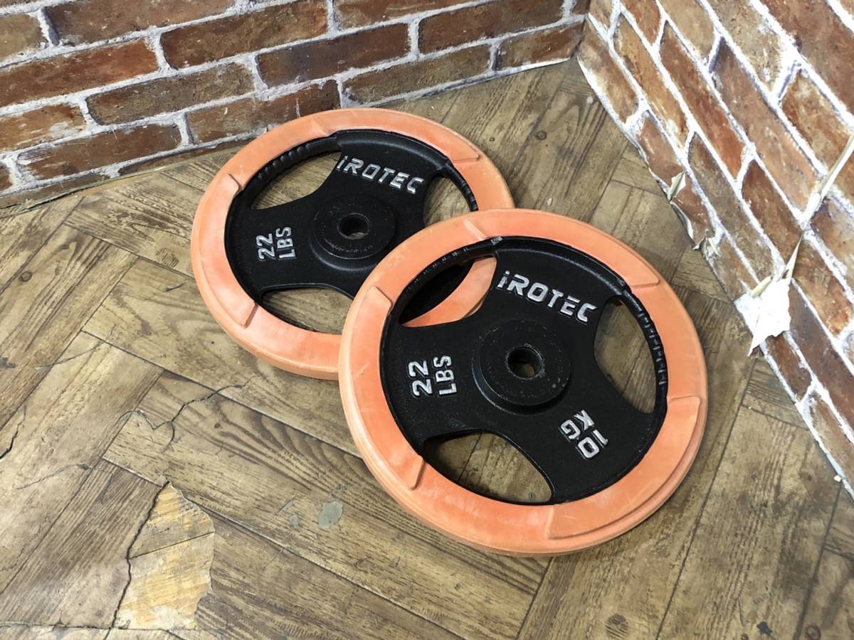 iROTEC アイロテック ダンベルプレート 10Kg×2 穴径28mm 計20Kg 筋トレ
