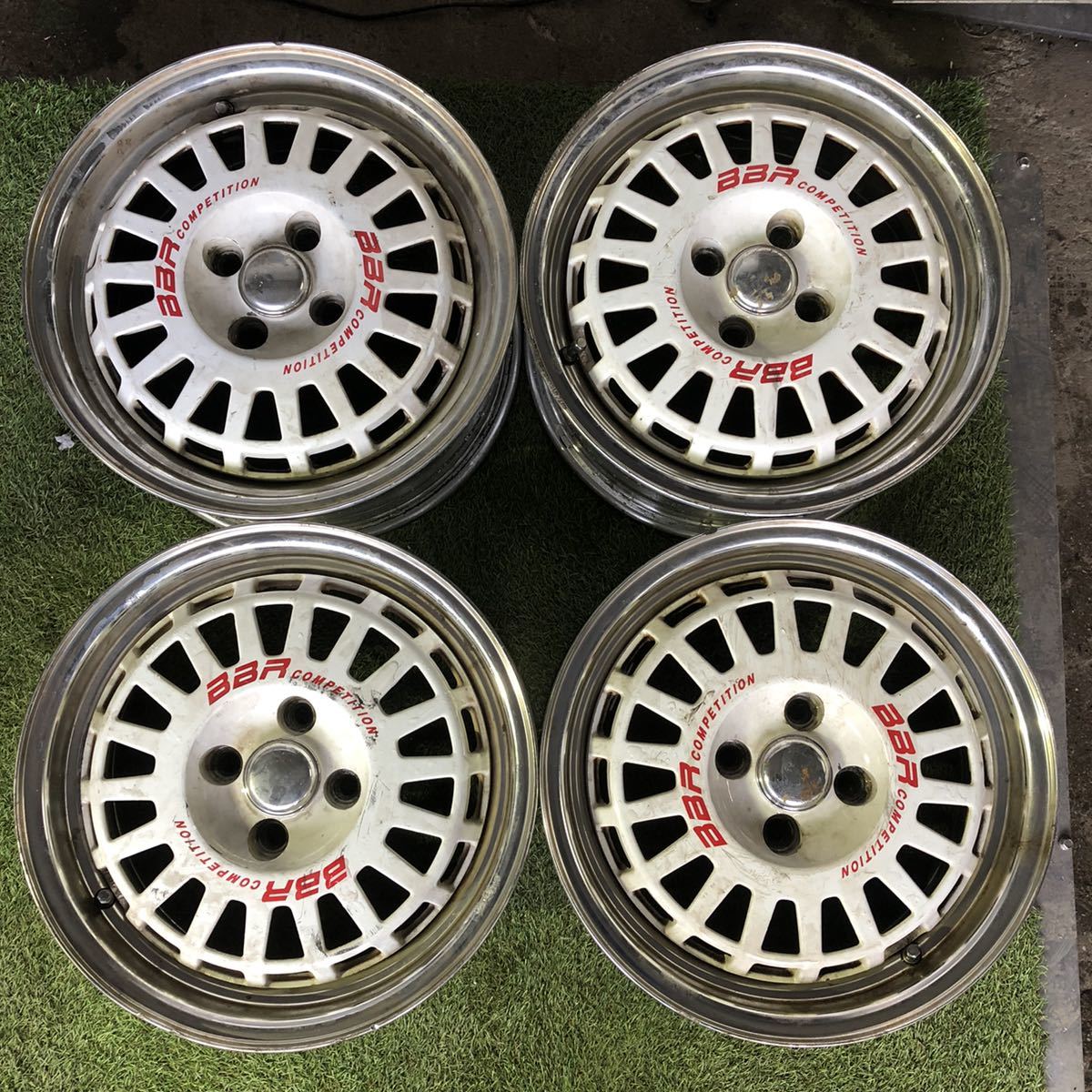 51600204 ジャンク品 ENKEI BBR COMPETITION 15インチ 15×6.5JJ ET 45 