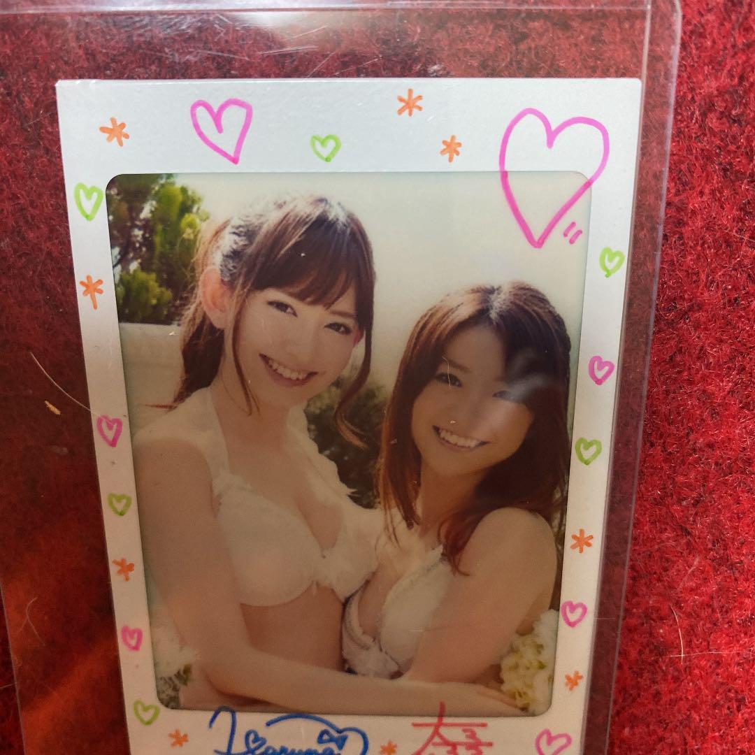 ☆レア品☆大島優子・小嶋陽菜☆直筆サイン入り・チェキ☆(ホビー 