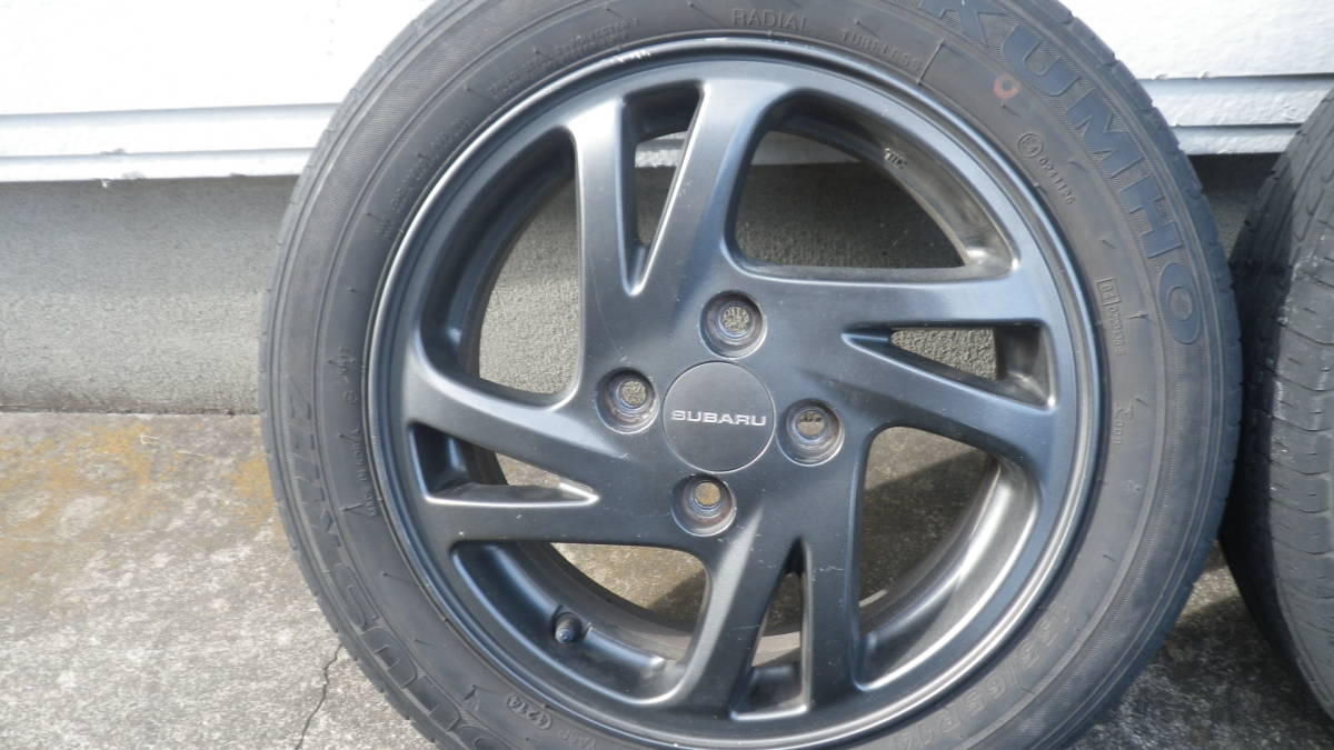 ☆スバル プレオ 純正 ENKEI製 希少ガンメタ PCD100 5J 14インチ☆ 14