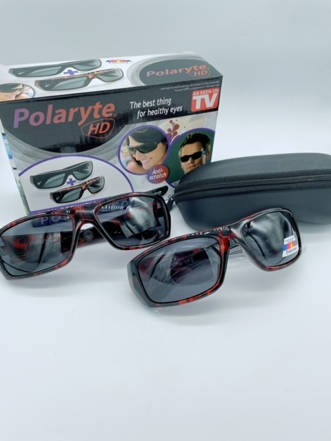 定番人気，限定セール ポラライト HD サングラス 偏光サングラス Polaryte ブラウン 2個ペア 1個は 良品 19140(セル、プラスチックフレーム)｜売買されたオークション情報、yahooの商品情報をアーカイブ公開 - オークフ セル、プラスチックフレーム