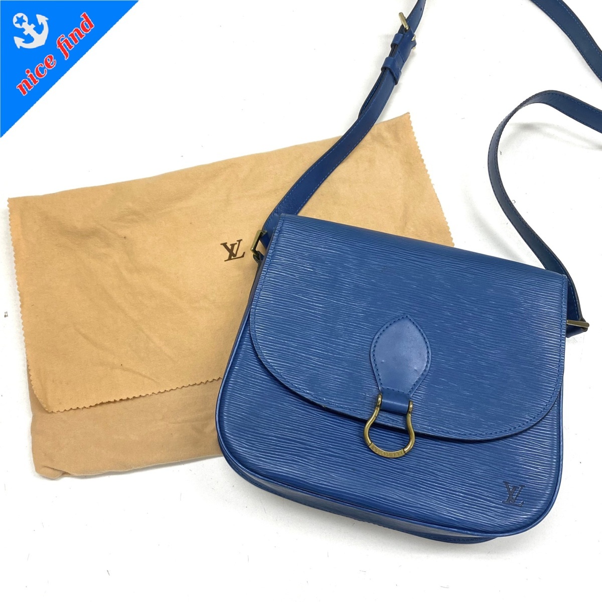 定番，2026 ルイ ヴィトン LOUIS VUITTON エピ サンクルー M52195 ショルダーバッグ トレド ブルー レザー レディース 保存袋付 スクエア(ショルダーバッグ)｜売買されたオークション情報、yahooの商品情報を かばん、バッグ