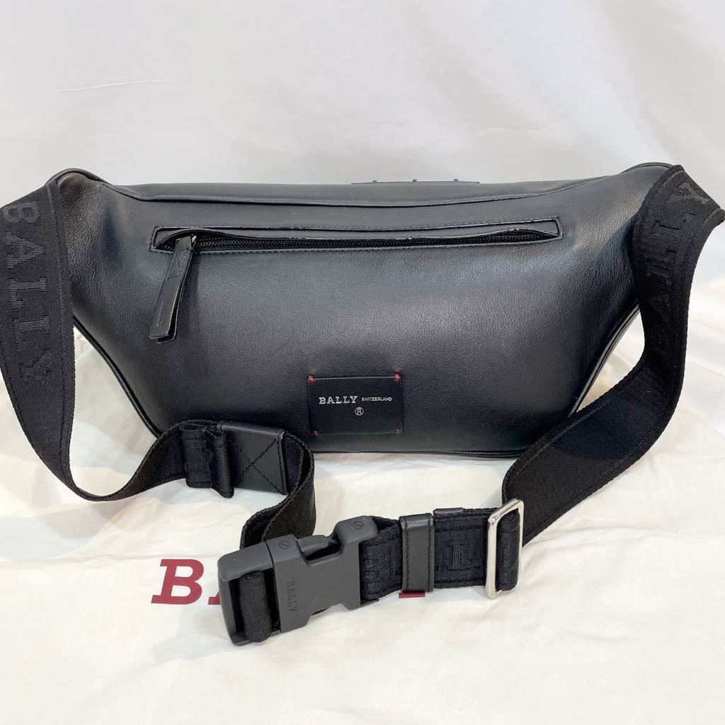 □新品同様□ BALLY バリー レッドライン レザー 二つ折り 財布  