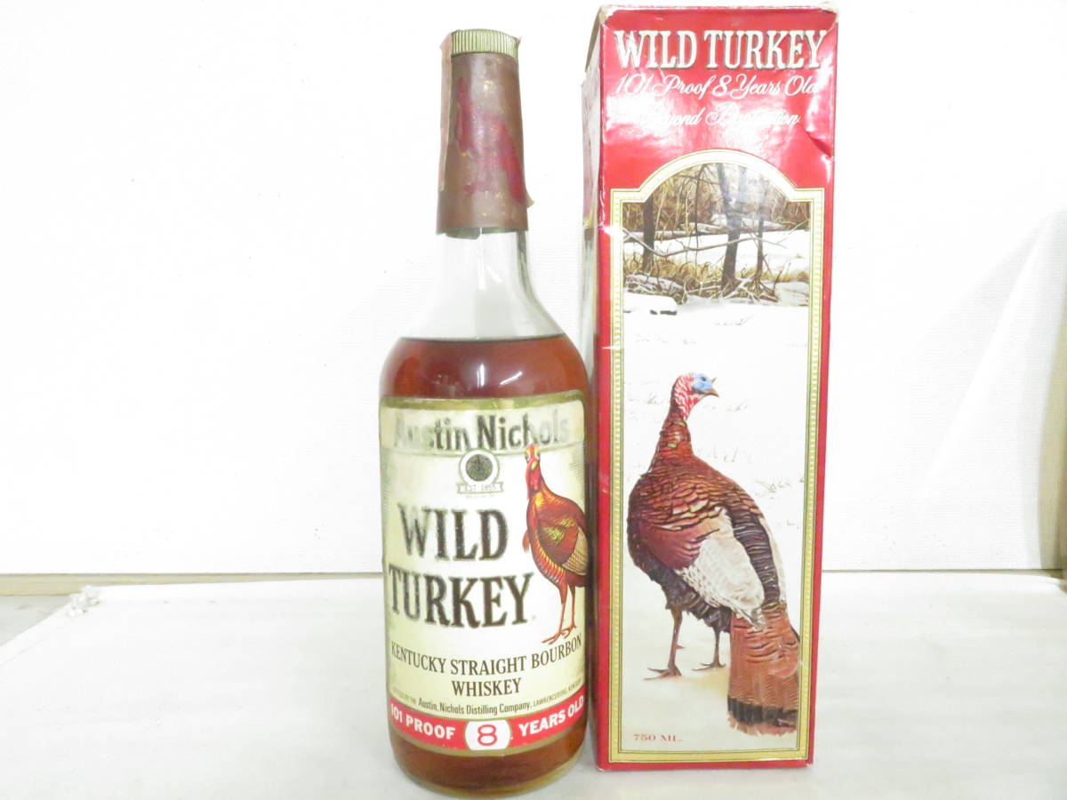 古酒 箱付 未開栓 ワイルドターキー WILD TURKEY 8年 バーボン