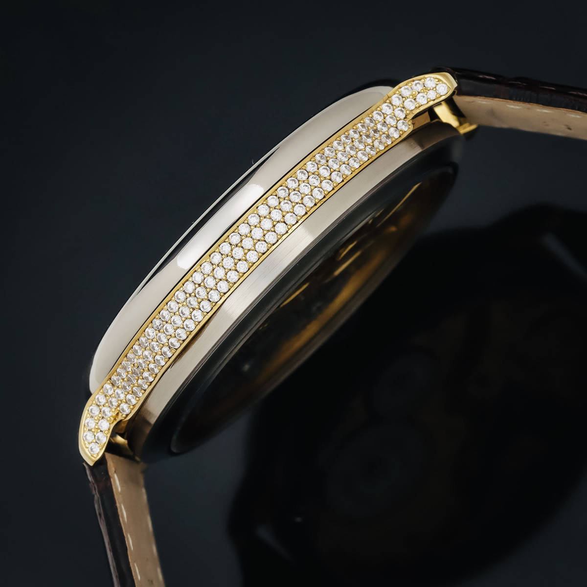 ランゲ ゾーネ A Lange Sohne アンティーク スケルトン ブランド メンズ ヴィンテージ 手巻 腕時計 豪華彫金 高級 販売 A Lange