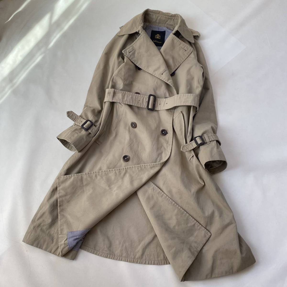 ドゥロワー トレンチコート 春服 ロングコート チェック Drawer 長袖 