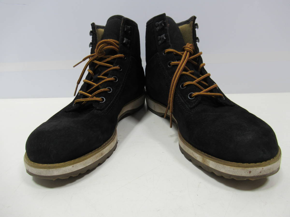 visvim 黒 スエード 心地よく ワークブーツ US 8