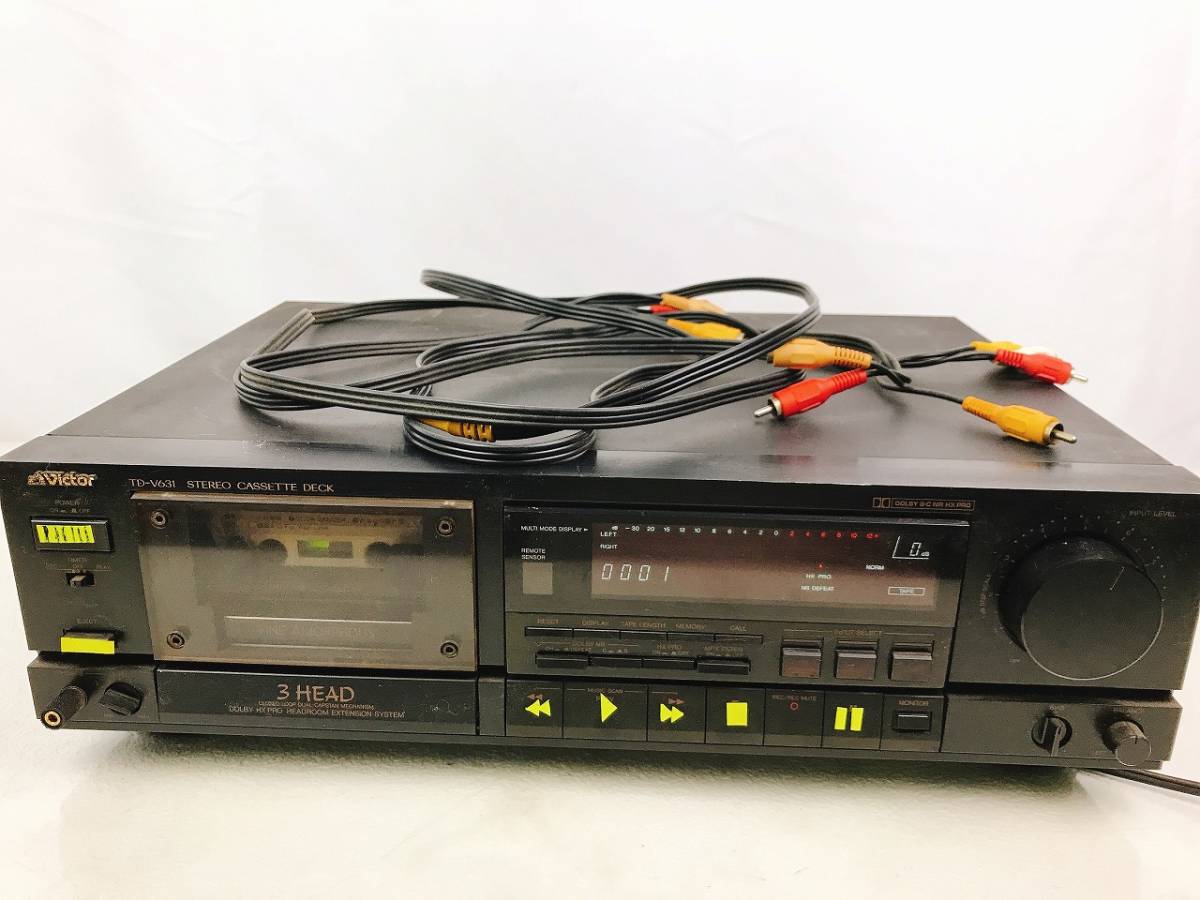 ○○Victor ビクター カセットデッキ TD-V631 整備品 取説付き ○○ TD-