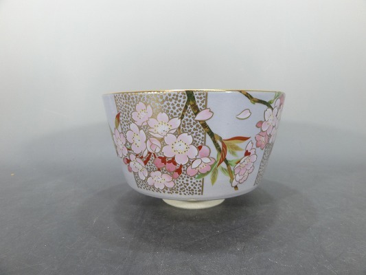【Sakurakomachi】桑野むつ子 御所の花 12ヶ月　梅桜セット 御所の花 桑野むつ子 茶碗 桑野睦子 抹茶碗 京焼 十二ヶ月 期間