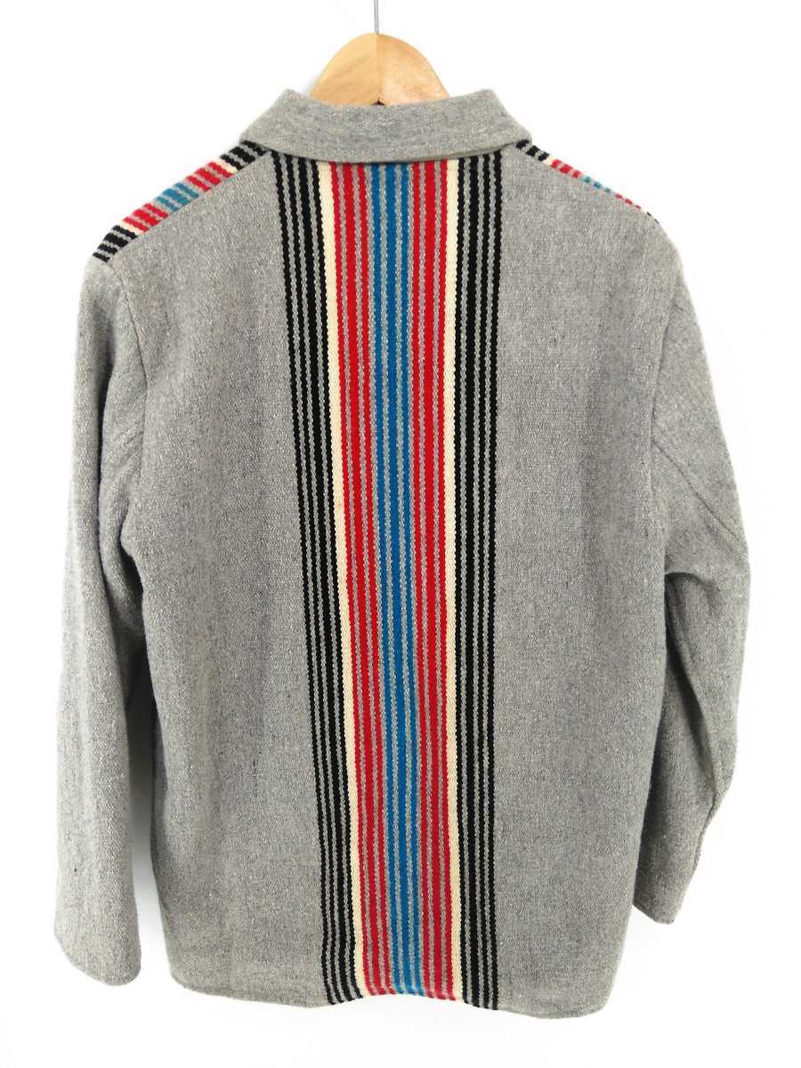 Neyries ネイティブストライプ柄 チマヨジャケット Mサイズ くるみ  