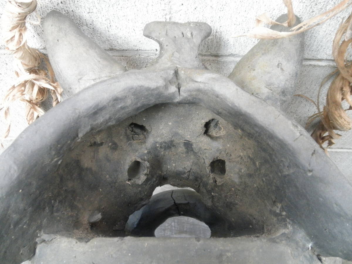 7 古鬼瓦 時代 神社仏閣 魔除け 阿吽の呼吸 屋根瓦 ガーデニング 照明