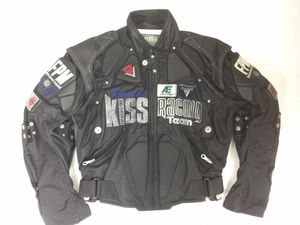 希少 KISS RACING TEAM キスレーシング 聞き入る ライダースジャケット M