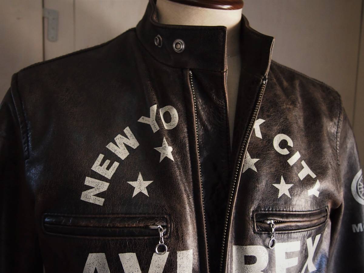 AVIREXアヴィレックス シングルライダース MOTORCYCLE-JACKET ディ 